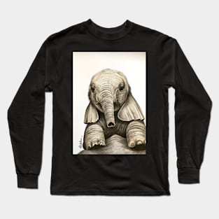 Cute Baby Elephant Long Sleeve T-Shirt